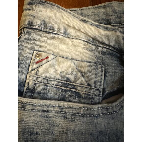 Southpole Men’s Denim Shorts Size 34 Slim Acid Wash Y2K - Picture 5 of 8